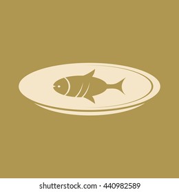 Fish Icon. Eps-10.