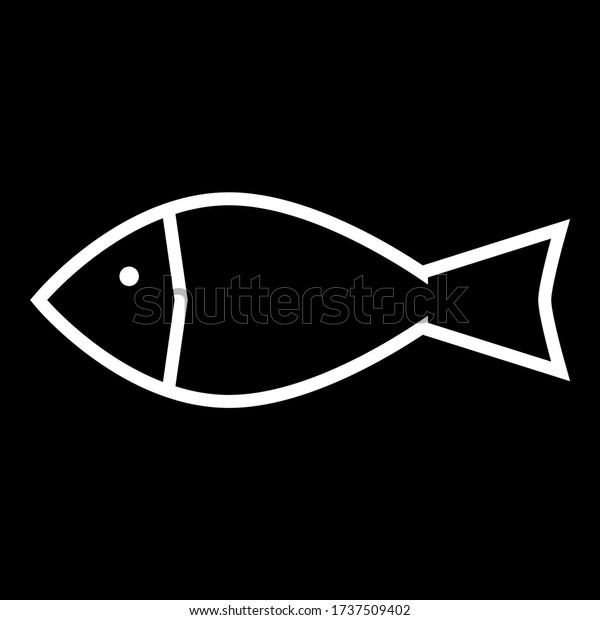 fish icon black