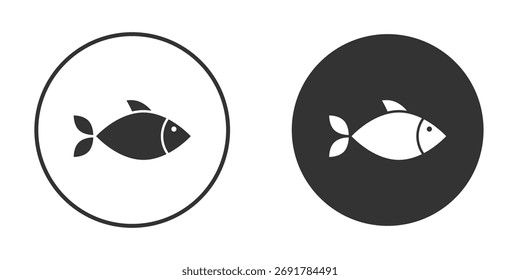 Fish icon. filled flat sign for mobile concept. Vector graphics