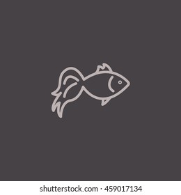 Fish icon Flat.