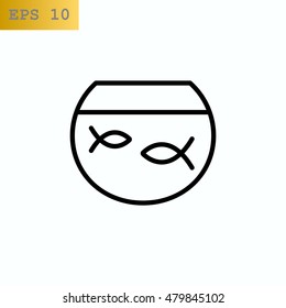 Fish icon Flat.