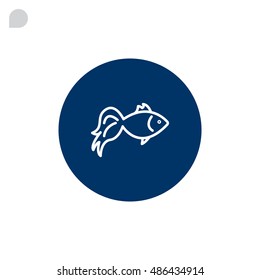 Fish icon Flat.