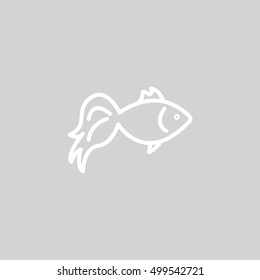 Fish icon Flat.