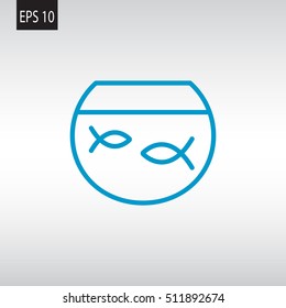 Fish icon Flat.