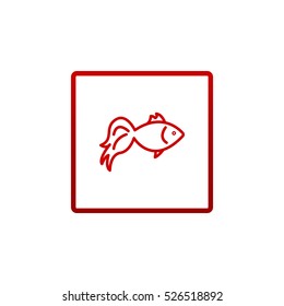 Fish icon Flat.