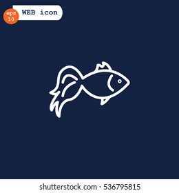 Fish icon Flat.