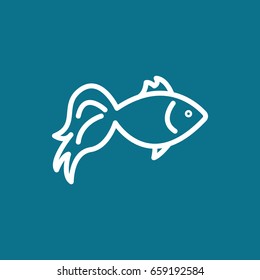 Fish icon Flat.