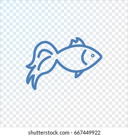 Fish icon Flat.