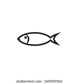 fish icon flat design collection