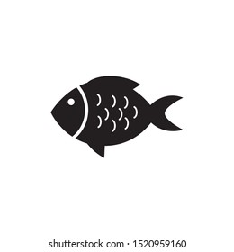 Fish icon flat design. vector illustration