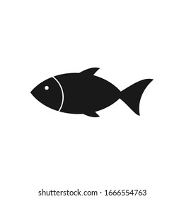 Fish icon flat design. vector illustration