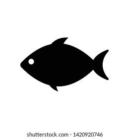 Fish icon flat vector illustration design isolated on white background
