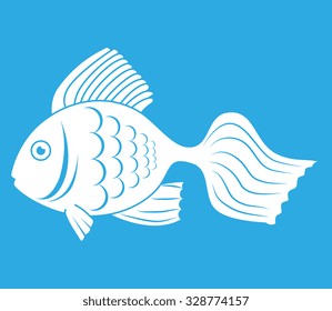 Fish icon graphic design, vector illustration eps10.