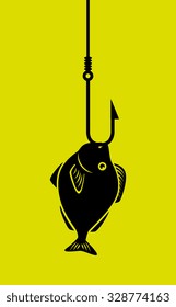 Fish icon graphic design, vector illustration eps10.