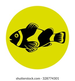 Fish icon graphic design, vector illustration eps10.
