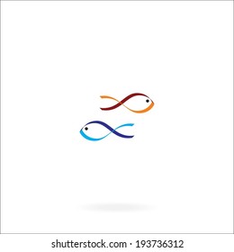 fish Icon illustration. Eps-10.