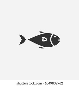 Fish icon illustration isolated vector sign symbol
