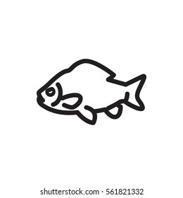 fish icon illustration isolated vector sign symbol