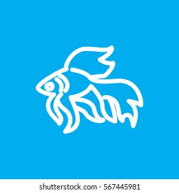 fish icon illustration isolated vector sign symbol