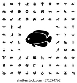 fish icon illustration isolated vector sign symbol