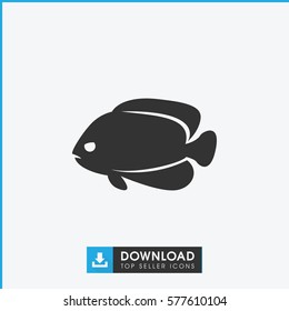 fish icon illustration isolated vector sign symbol