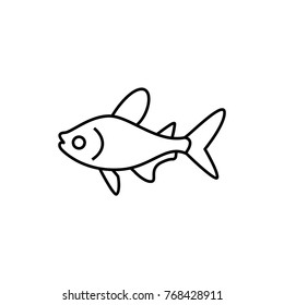fish icon illustration isolated vector sign symbol