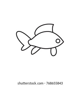 fish icon illustration isolated vector sign symbol