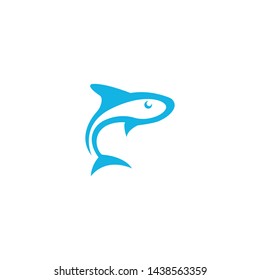 Fish icon Illustration logo template design