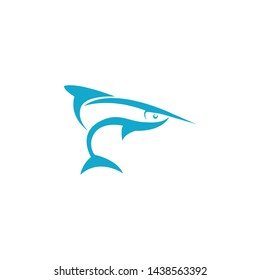Fish icon Illustration logo template design