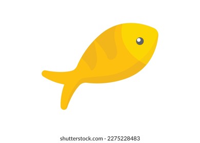 Fish icon illustration. icon related to seafood. Flat icon style. Simple vector design editable