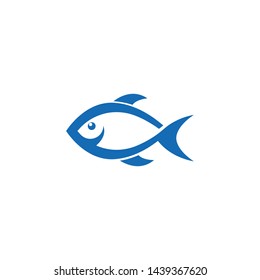 Fish icon illustration template vector