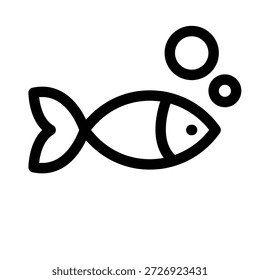 Fisch-Symbol-Illustration, Vektordesign-Vorlage