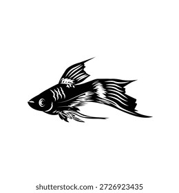 Fisch-Symbol-Illustration, Vektordesign-Vorlage