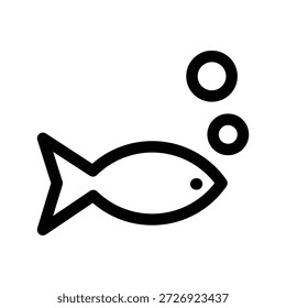 ícone de peixe ilustração vetor modelo de design