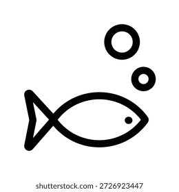 ícone de peixe ilustração vetor modelo de design