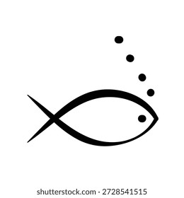 Icono de pescado ilustración Vector Plantilla de diseño