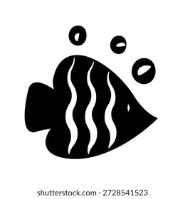 Icono de pescado ilustración Vector Plantilla de diseño