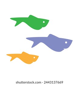 Fish icon image design illustration