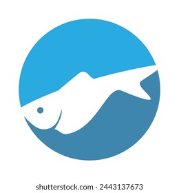 Fish icon image design illustration