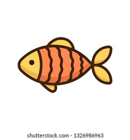 Fish Icon isolated on white background