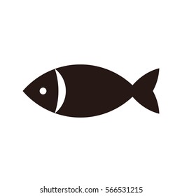 Fish icon isolated on white background