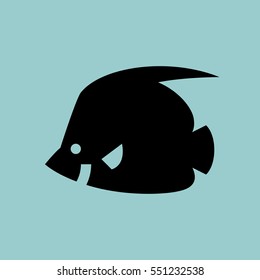 fish icon. isolated sign symbol