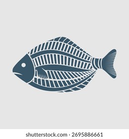 Fish icon isolated. Vector illustration