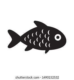 Fish icon isolated vector symbol
