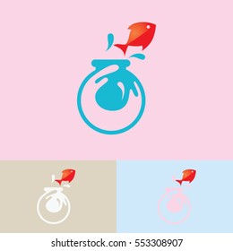 fish icon logo animal