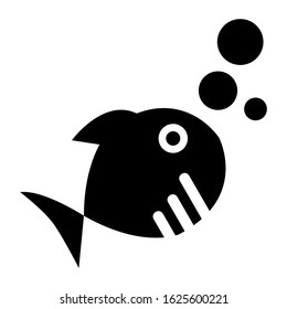 fish icon or logo isolated sign symbol vector illustration - high quality black style vector icons
