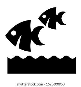 fish icon or logo isolated sign symbol vector illustration - high quality black style vector icons
