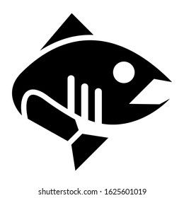 fish icon or logo isolated sign symbol vector illustration - high quality black style vector icons
