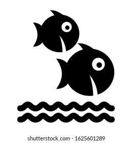 fish icon or logo isolated sign symbol vector illustration - high quality black style vector icons
