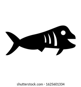 fish icon or logo isolated sign symbol vector illustration - high quality black style vector icons
